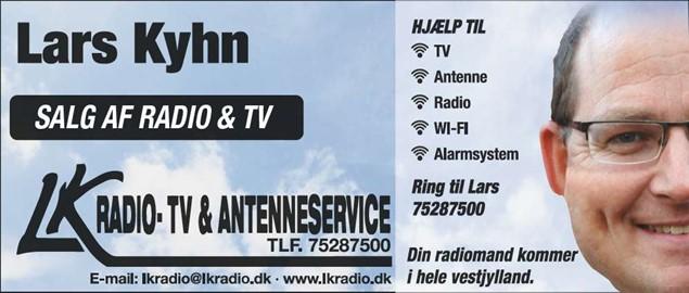Lars Kyhn tilbyder salg af radio og TV, antenner, Wi-Fi og alarmsystemer i Vestjylland.