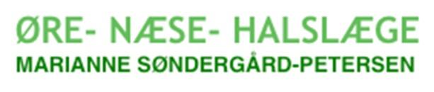 Øre-, Næse- Og Halslæge Marianne Søndergård-Petersen