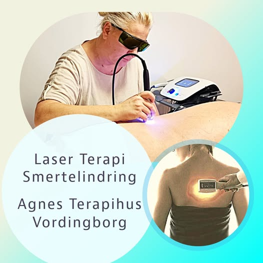 Laserterapi til smertelindring udført af Agnes Terapi Hus i Vordingborg med fokus på rygbehandling.