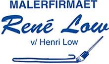 Malerfirmaet  René Low ved Henri Low logo