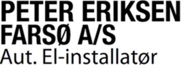 Aut. El-installatør Peter Eriksen Farsø A/S logo