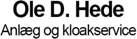 Ole D. Hede Anlæg og kloakservice logo