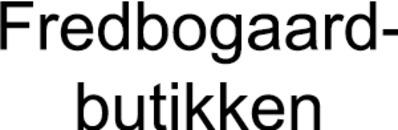 Fredbogaard-butikken i Gilleleje logo