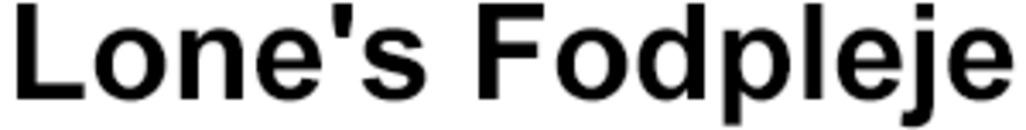 Lone's Fodpleje logo