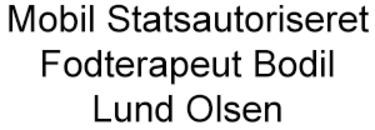 Mobil Statsautoriseret Fodterapeut Bodil Lund Olsen logo