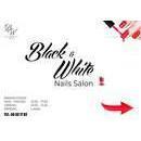 BLACK & WHITE NAILS SALON logo